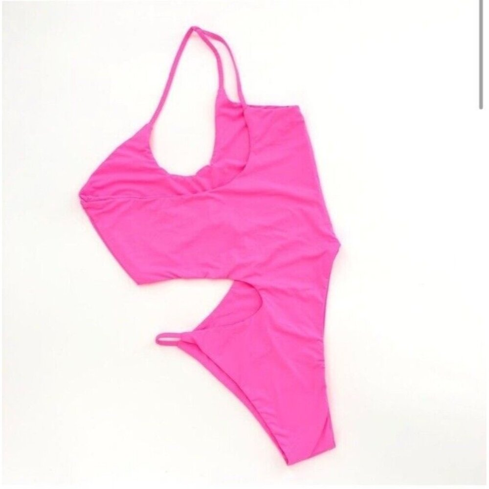 Riot Swim x REVOLVE Blaise One Piece Bikini Barbie Pink - Picture 2 of 5